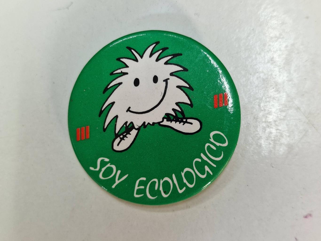 Chapa con imperdible: Soy ecológico