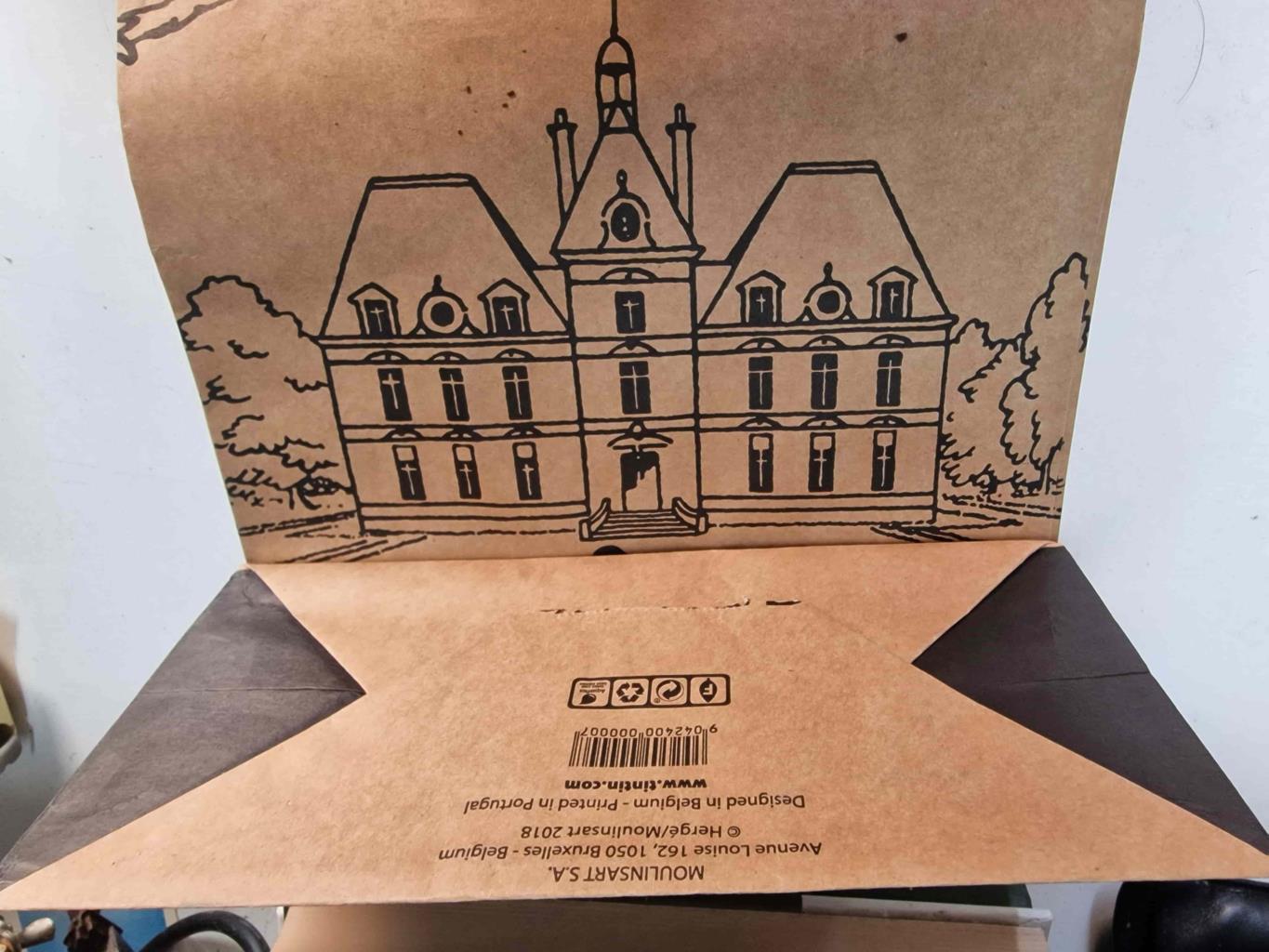 Bolsa de papel: Tintin - Castillo de Moulinsart