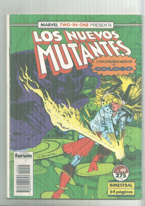 Marvel Two-In-One: Los Nuevos Mutantes + Coloso numero 49 (numerado 2 en trasera)