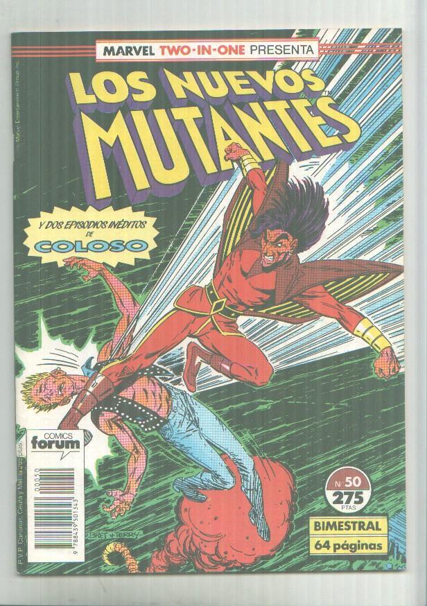 Marvel Two-In-One: Los Nuevos Mutantes + Coloso numero 50 (numerado 1 en trasera)