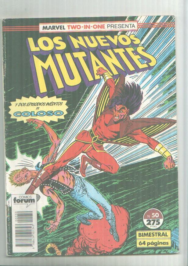 Marvel Two-In-One: Los Nuevos Mutantes + Coloso numero 50 (numerado 2 en trasera)