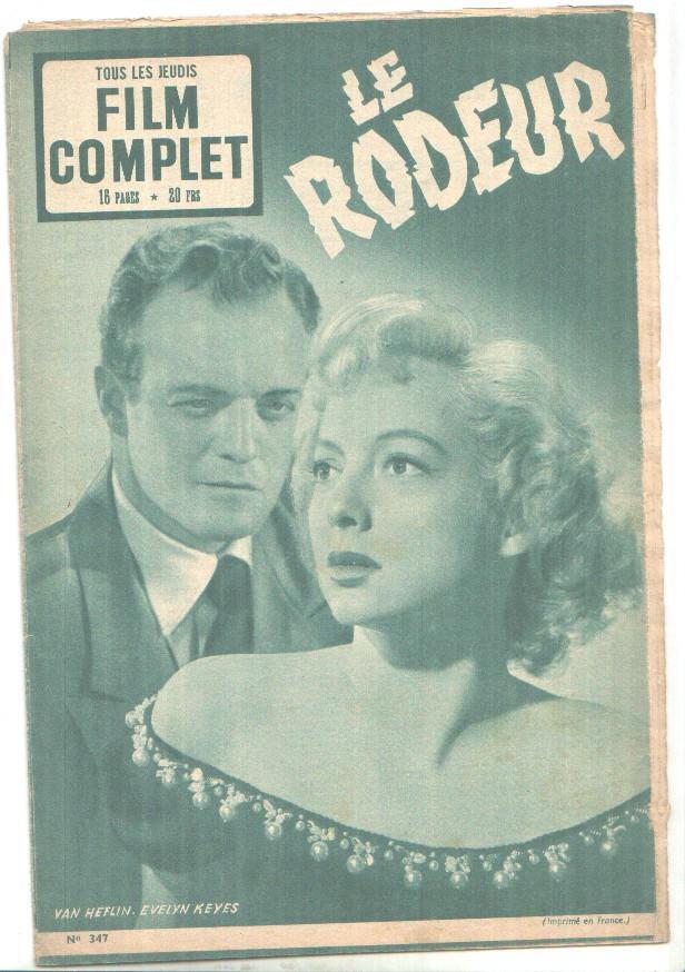 Revista: Film Complet num 357: Le rodeur, portada Van Heflin, Evelyn Keyes