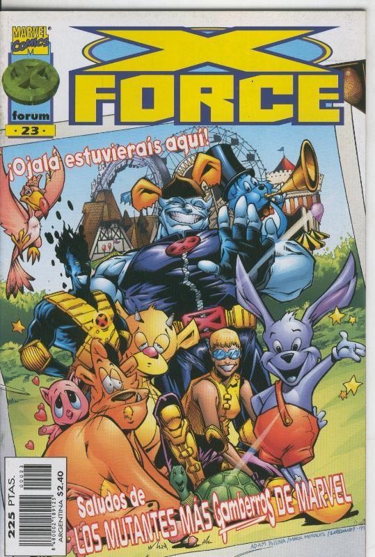 Planeta: X Force volumen 2 numero 23: Saludos de los mutantes mas gamberros