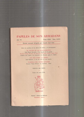 Papeles de son armadans Tomo XXII numero 46: Sobre los nombres de los oficios