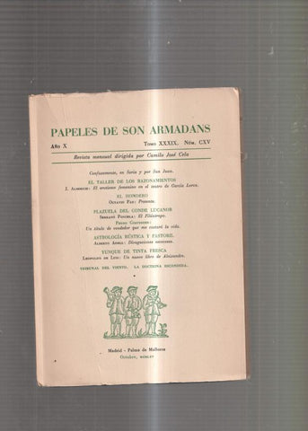 Papeles de Son Armadans Tomo 39 numero 115: Confusamente en Soria y por