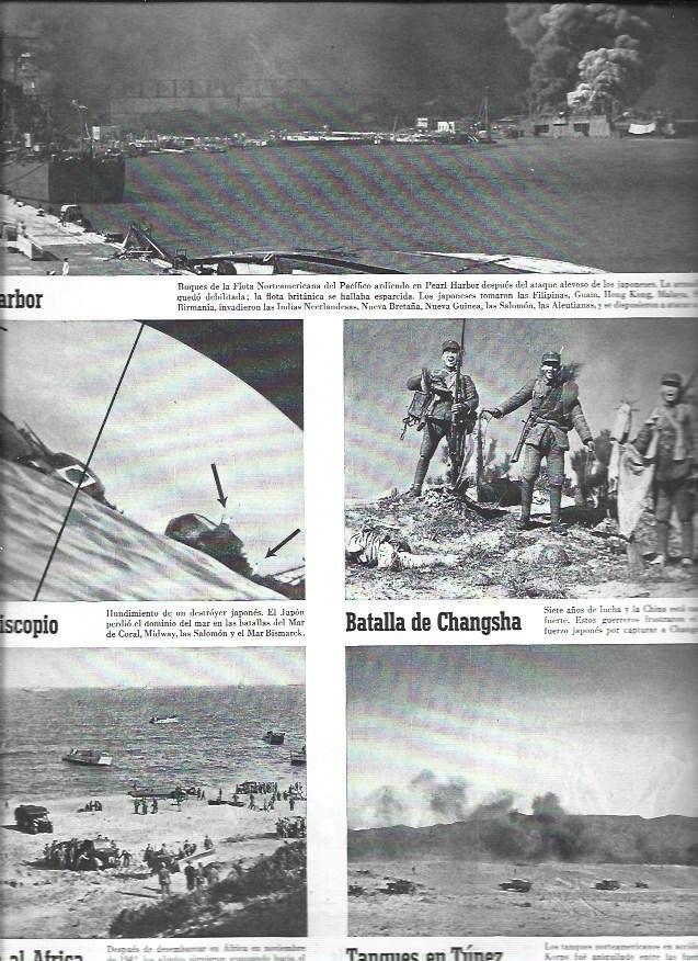 LAMINA 38507: Pearl Harbor, Batalla de Changsha y tanques en Tunez