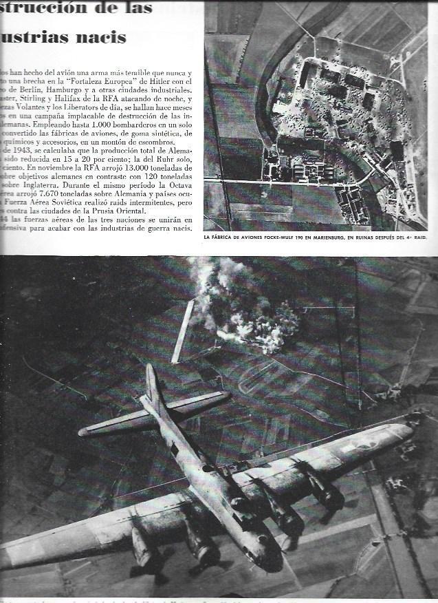 LAMINA 38493: Bombardeo de la fabrica nazi de Marienburg