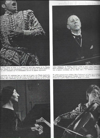 LAMINA 38553: Ezio Pinza, Arthur Rubinstein, Wanda Landowska y Raya Garbousova
