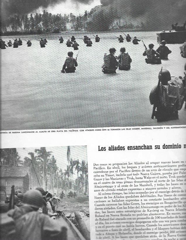 LAMINA 38544: Infanteria de Marina en una playa del Pacifico