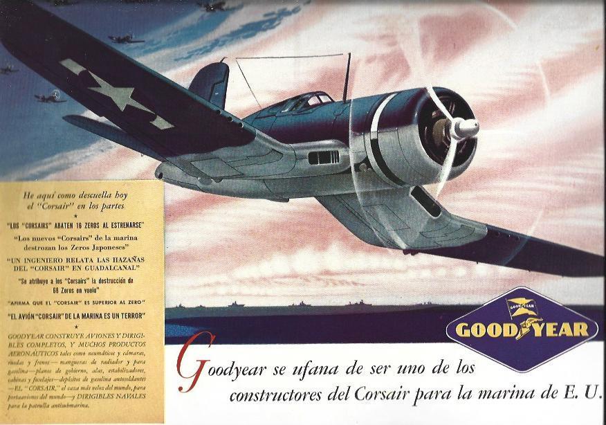 LAMINA 38541: Publicidad del Corsair de Good Year 