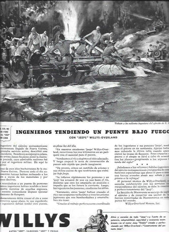 LAMINA 38489: Pagina de publicidad de Willys automoviles