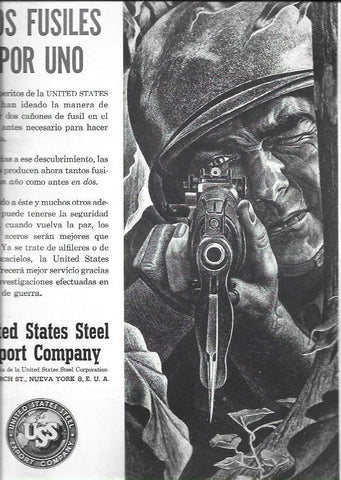 LAMINA 38535: Publicidad de cañones de fusil de US Steel Export Company