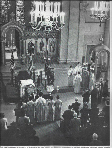 LAMINA 38534: El Arzobispo Athenagoras en la catedral de Nueva York 