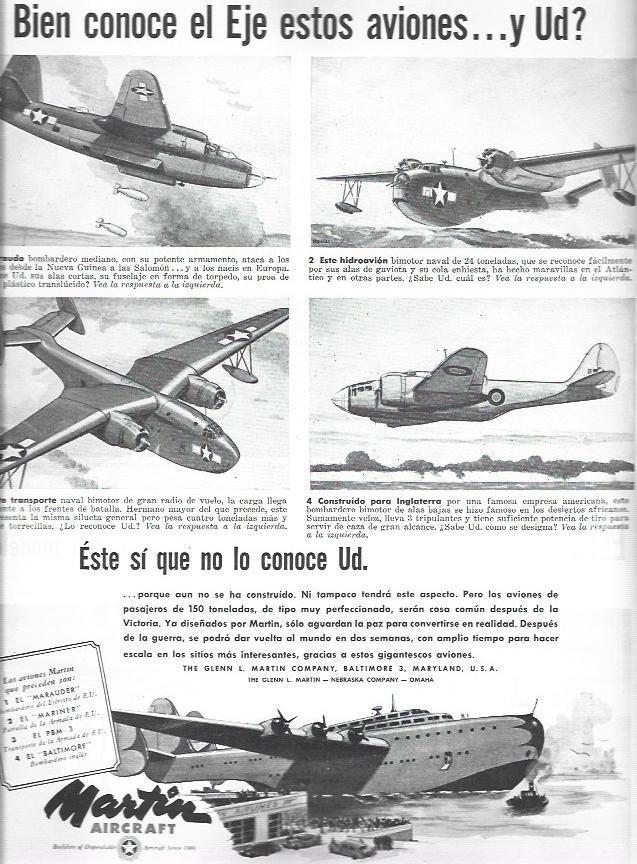 LAMINA 38529: Publicidad de aviones de Martin Aircraft