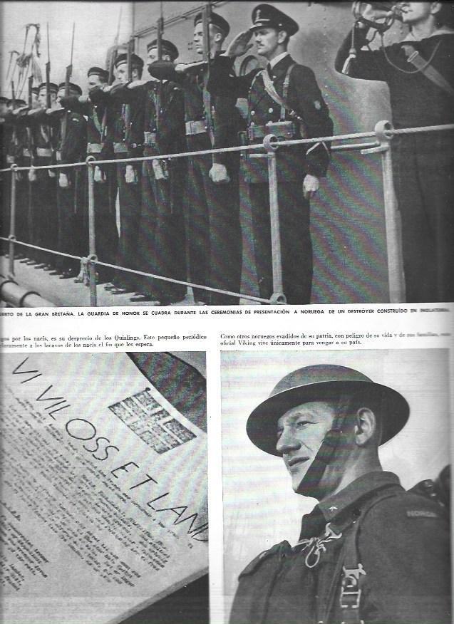 LAMINA 38525: Guardia de Honor noruega en Gran Bretala