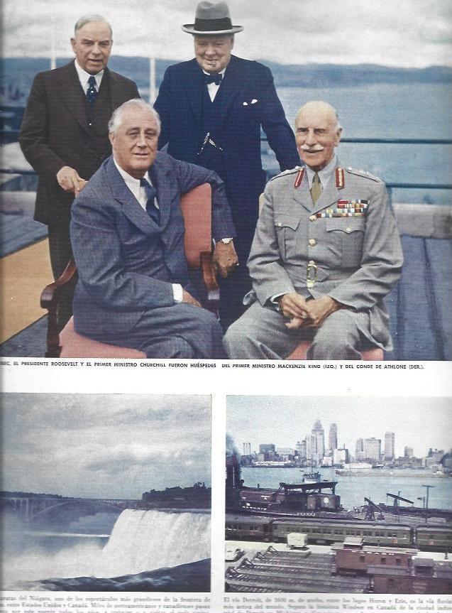 LAMINA 38438: Roosevelt y Churchill en Quebec
