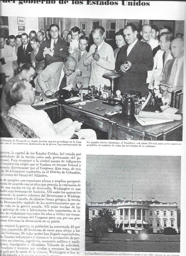 LAMINA 38434: Roosevelt con periodistas en la Casa Blanca