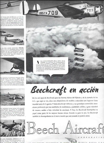 LAMINA 38452: Publicidad de Beechcraft