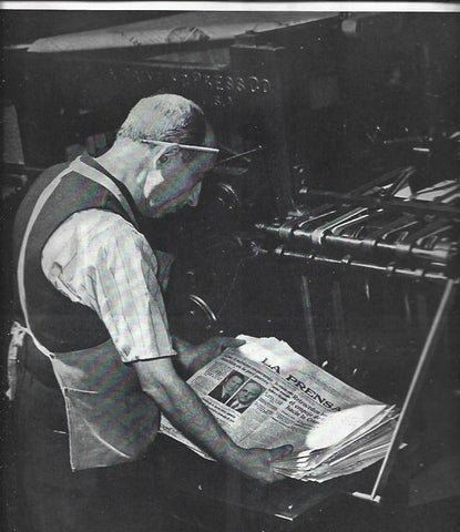 LAMINA 38480: Operario de La Prensa en Nueva York
