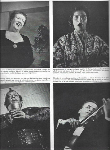 LAMINA 38554: Helen Traubel, Marian Anderson, Lauritz Melchior y Yehudi Menuhin