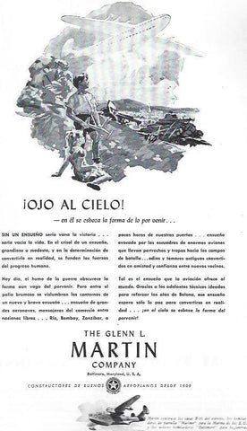 LAMINA 38461: Publicidad de The Glenn L. Martin Company