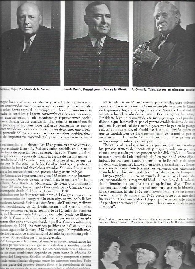 LAMINA 38654: Sam Raybun, Joseph Martin y T. Connally