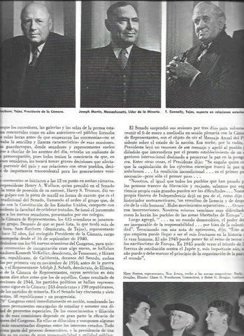 LAMINA 38654: Sam Raybun, Joseph Martin y T. Connally