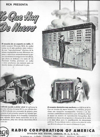 LAMINA 38650: Publicidad de programa de Radio Corporation of America
