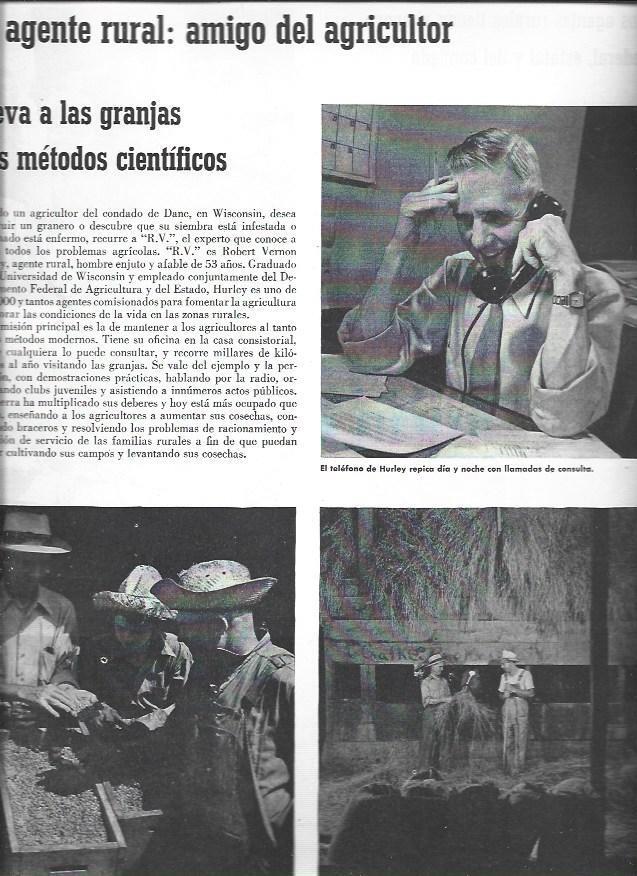 LAMINA 38647: Agricultores y agente rural en Wisconsin