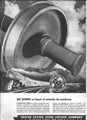 LAMINA 38644:Publicidad de Aceros de US Steel Export Company