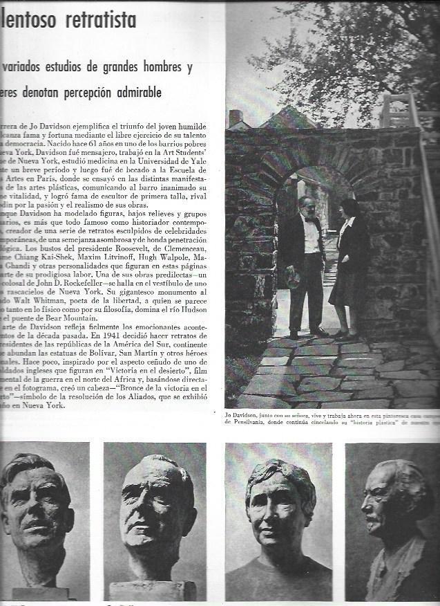 LAMINA 38643: Jo Davidson con su esposa