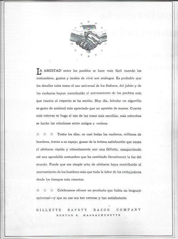 LAMINA 38639: Publicidad de Gillete Safety Razor Company