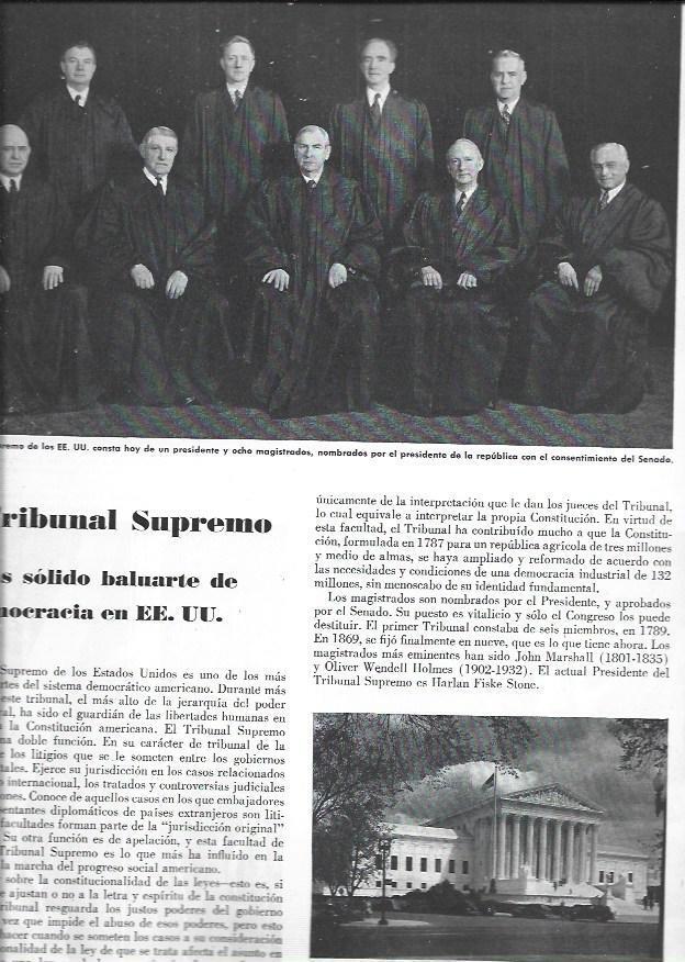 LAMINA 38638: Miembros del Tribunal Supremos de Estados Unidos