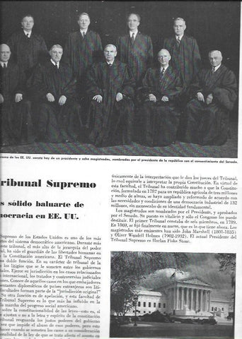 LAMINA 38638: Miembros del Tribunal Supremos de Estados Unidos