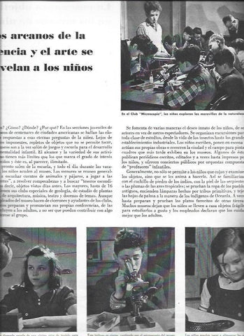 LAMINA 38635: Niños en el Club Microscopio