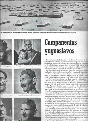 LAMINA 38627: Campamentos de refugiados en Yugoslavia 