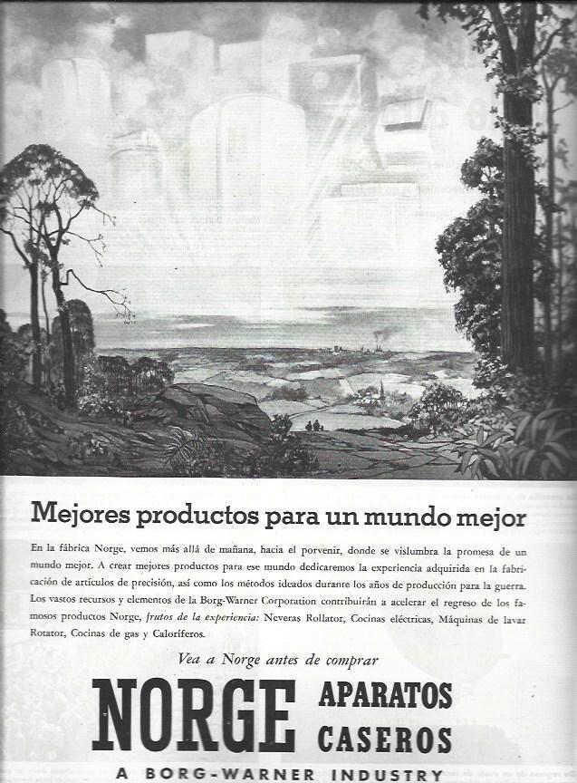 LAMINA 38659: Publicidad de Norge Aparatos caseros