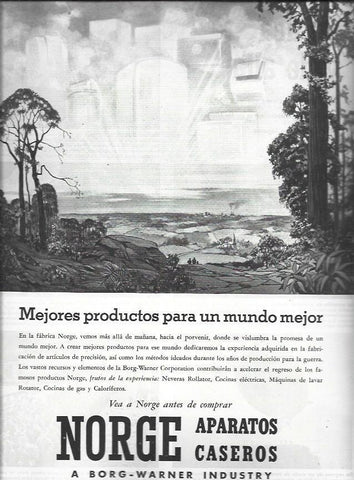 LAMINA 38659: Publicidad de Norge Aparatos caseros
