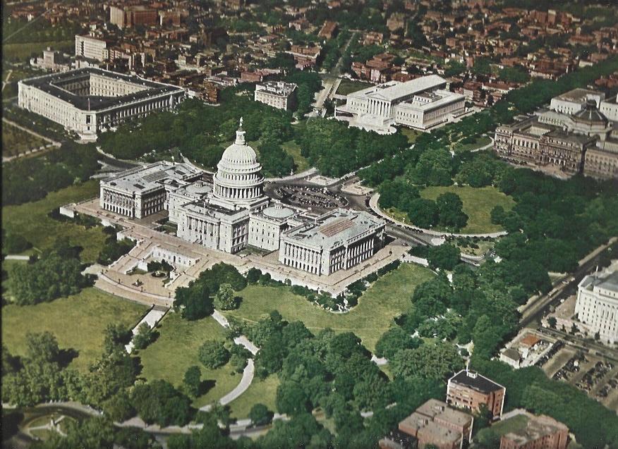 LAMINA 38690: Vista aerea de la Casa Blanca en Washington
