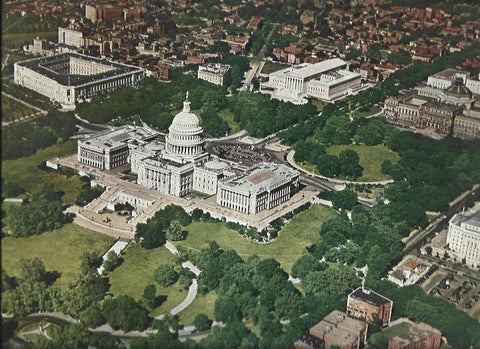 LAMINA 38690: Vista aerea de la Casa Blanca en Washington