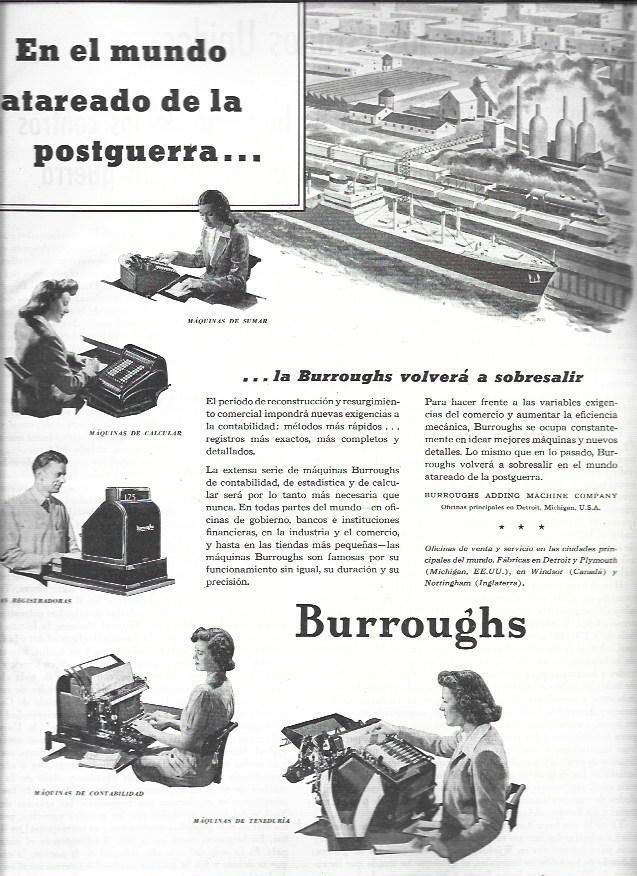 LAMINA 38689: Publicidad de Burroughs