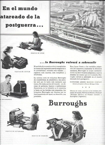 LAMINA 38689: Publicidad de Burroughs