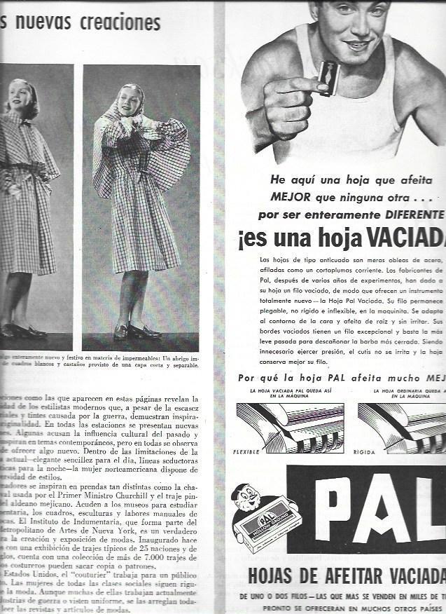 LAMINA 38682: Publicidad de hojas de afeitar PAL