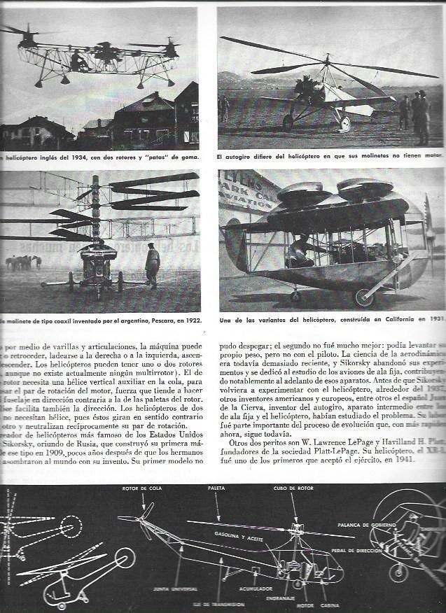 LAMINA 38675: Modelos de helicopteros