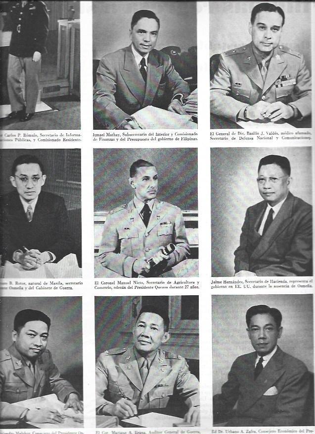 LAMINA 38673: Miembros del Gobierno y Ejercito de Filipinas