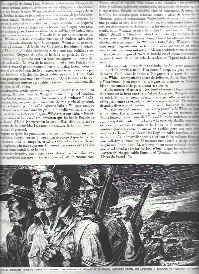 LAMINA 38567: Ilustracion de los Soldados de Wingate