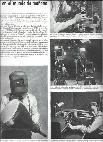 LAMINA 38560: Tecnicos de television