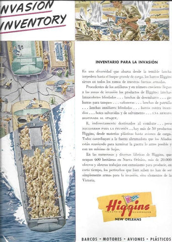 LAMINA 38613: Publicidad de Inventory de Higgins
