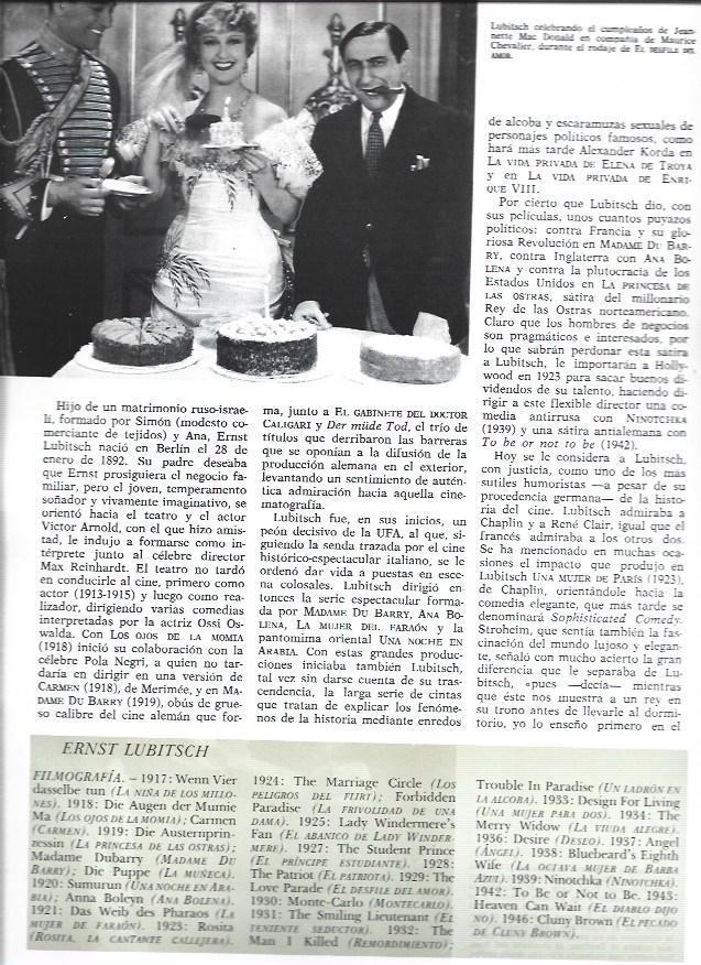 LAMINA 38243: Erns Lubitsch en el cumpleaños de Jeannette Mac Donald