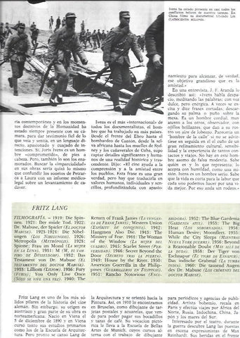 LAMINA 38242: Filmografia de Fritz Lang y escena de Los cuatrocientos millones